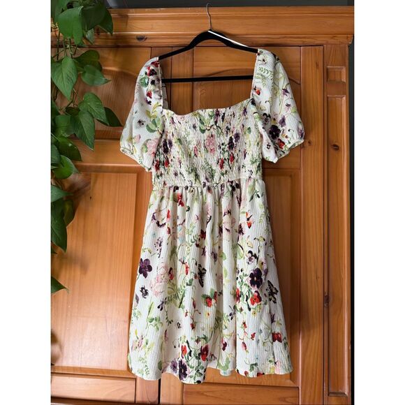 NWT H&M Puff-Skeeve Textured Jersey Dress SZ XXL - Picture 6 of 12